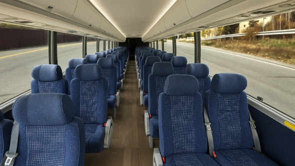 Interior of Charter Bus Company Fort Pierce's 18 Passenger Minibus in Fort Pierce