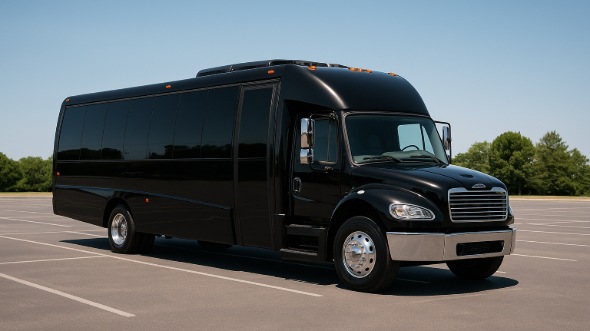 Exterior of Charter Bus Company Fort Pierce's 25 Passenger Mini bus in Fort Pierce