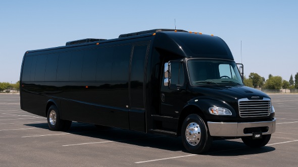 Exterior of Charter Bus Company Fort Pierce's 28 Passenger Mini bus in Fort Pierce