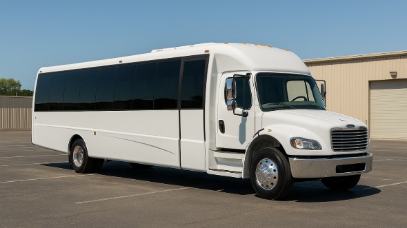 Exterior of Charter Bus Company Fort Pierce's 30 Passenger Minibus in Fort Pierce