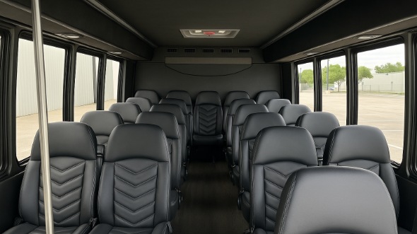 fort pierce 15 passenger minibus inside