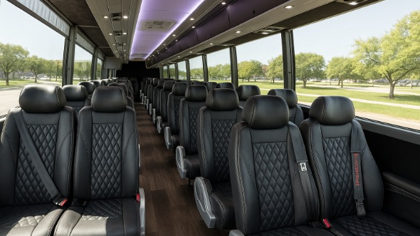 fort pierce 18 passenger minibus inside