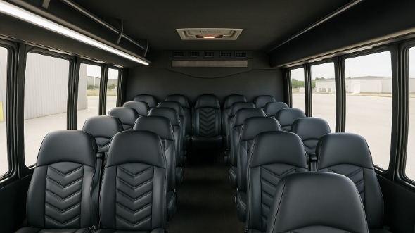 fort pierce 20 passenger minibus inside