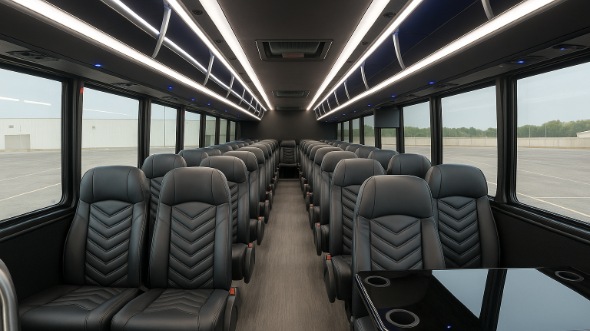 fort pierce 28 passenger minibus inside