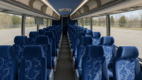 fort pierce 56 passenger charter bus inside