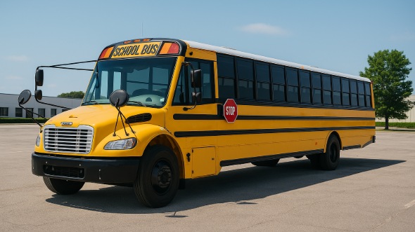 Exterior of Charter Bus Company Fort Pierce's School Bus in Fort Pierce