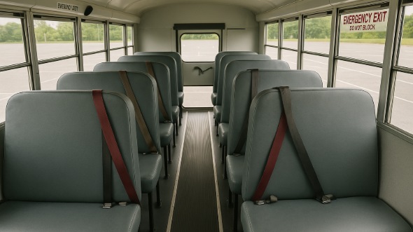 Interior of Charter Bus Company Fort Pierce's School Bus in Fort Pierce